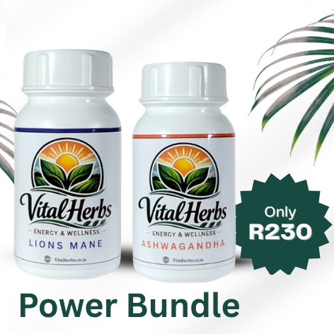 Power Bundle 60 + 60 Capsules Lions mane + Ashwagandha
