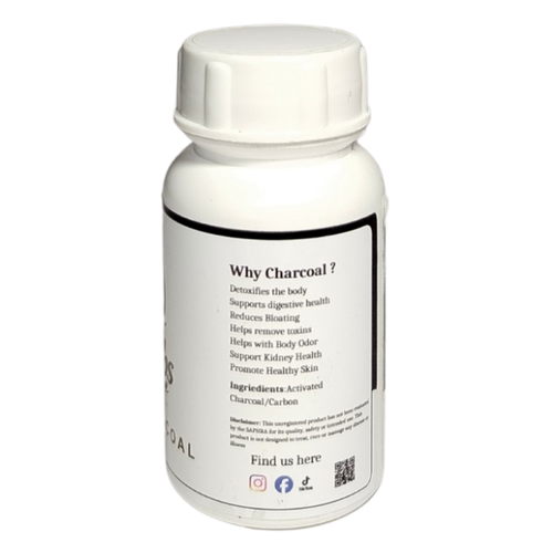 Acivated Charcoal Capsules 60 x 500mg